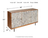Kerrings - Accent Cabinet - Brown / Black / White – Accent Cabinets by Signature Design by Ashley® at Furniture Wholesale Plus , Nashville furniture store