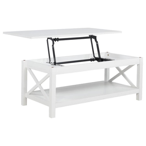 Skyview - 44" Rectangular Lift Top Coffee Table - White – Coffee Tables by Coaster Fine Furniture at Furniture Wholesale Plus , Nashville furniture store
