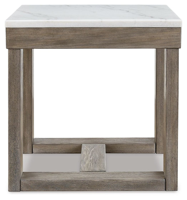 Loyaska - Square End Table - Brown / Ivory – End Tables by Signature Design by Ashley® at Furniture Wholesale Plus , Nashville furniture store