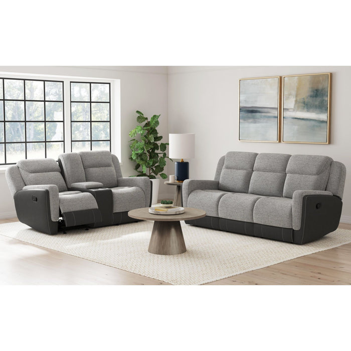 Hornet - Motion Glider Loveseat With Console – Reclining Loveseats by Elements International at Furniture Wholesale Plus , Nashville furniture store