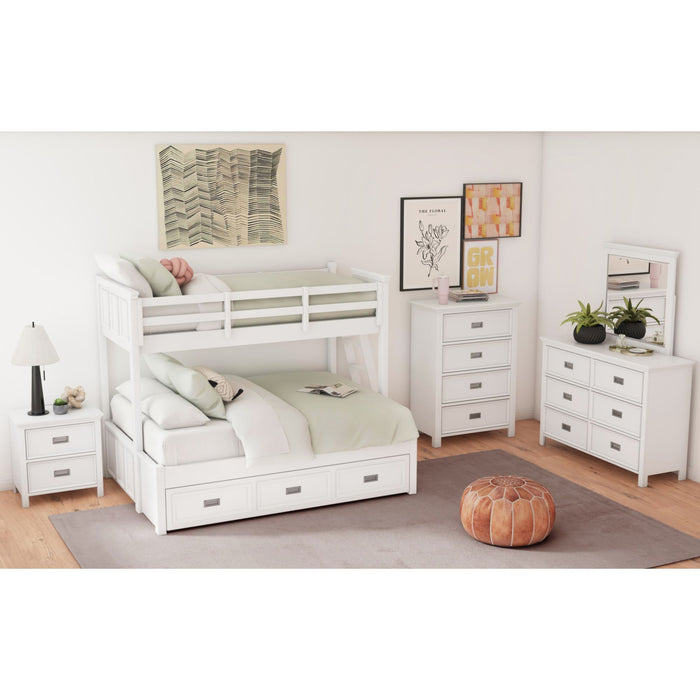 Hampton Kids - Bunk With Ladder And Trundle – Bunk Beds by Elements International at Furniture Wholesale Plus , Nashville furniture store