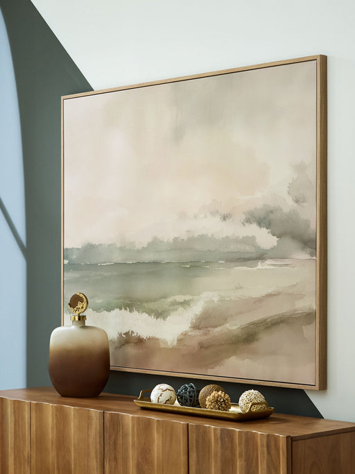 Vallus - Wall Art - Blush / Green / Gray – Canvas Art by Signature Design by Ashley® at Furniture Wholesale Plus , Nashville furniture store
