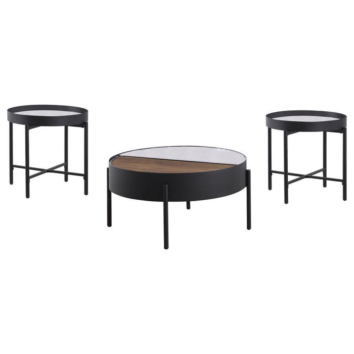 Ozella - Round Coffee Table Set – Table Sets by Coaster Fine Furniture at Furniture Wholesale Plus , Nashville furniture store
