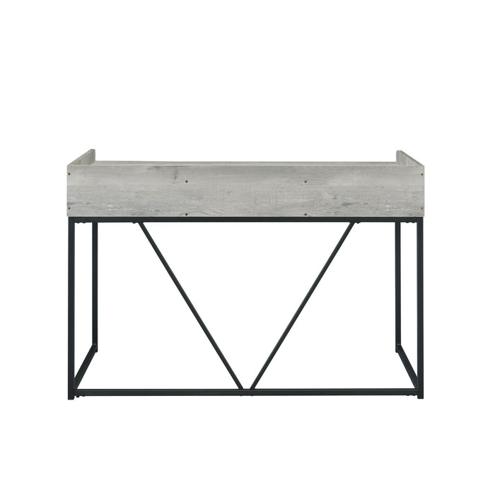 Preston - Desk - Gray – Writing Desks by Elements International at Furniture Wholesale Plus , Nashville furniture store