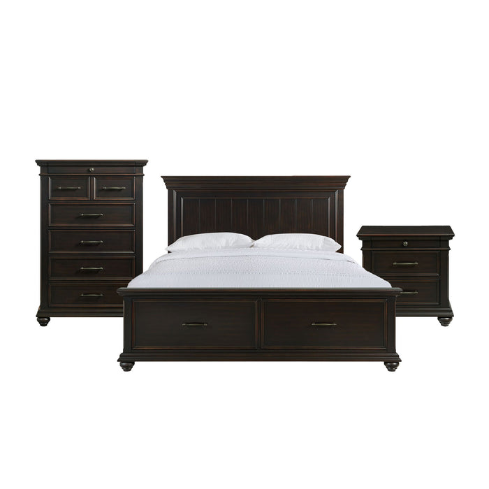 Slater - Platform Storage Bedroom Set – 3 Piece Bedroom Sets by Elements International at Furniture Wholesale Plus , Nashville furniture store