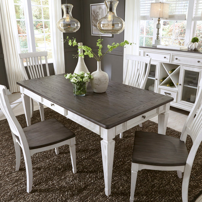 Allyson Park - Rectangular Leg Table - Dark Brown – Dining Tables by Liberty Furniture at Furniture Wholesale Plus , Nashville furniture store