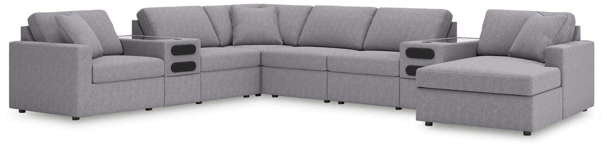 Modmax - Sectional - Granite – Stationary Sectionals by Signature Design by Ashley® at Furniture Wholesale Plus , Nashville furniture store