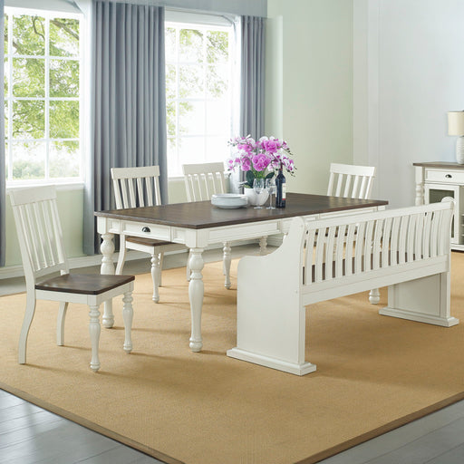 Joanna - Rectangular Dining Set – 6 Piece Dining Room Sets by Steve Silver Furniture at Furniture Wholesale Plus , Nashville furniture store