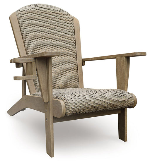 Marina Sun - Beige - Adirondack Chair - Premium Arm Chairs from Signature Design by Ashley® - Just $328! Shop now at Furniture Wholesale Plus  We are the best furniture store in Nashville, Hendersonville, Goodlettsville, Madison, Antioch, Mount Juliet, Lebanon, Gallatin, Springfield, Murfreesboro, Franklin, Brentwood