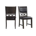 Amherst - Standard Height Faux Leather Side Chair (Set of 2) - Walnut – Chair Sets by Elements International at Furniture Wholesale Plus , Nashville furniture store