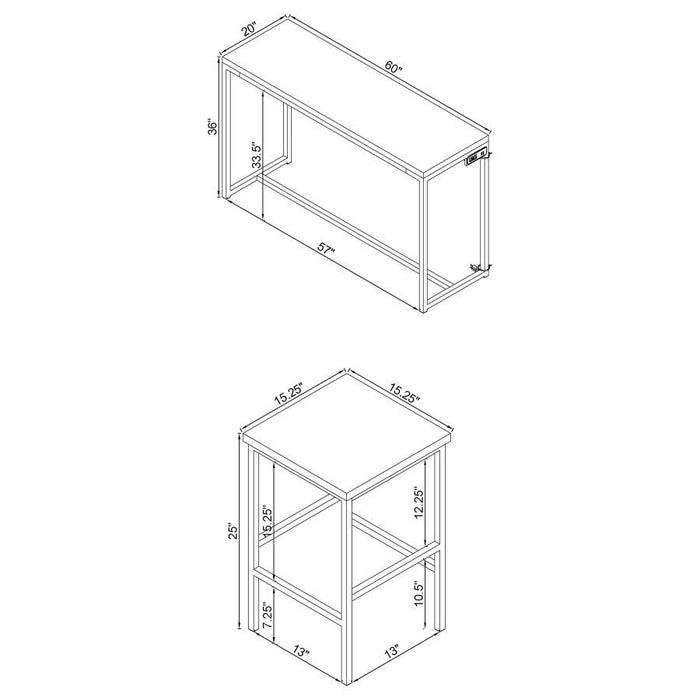 Cassidy - 4 Piece Counter Height Dining Table Set - Dark Oak - Premium 4 Piece Dining Room Sets from CoasterEveryday - Just $609! Shop now at Furniture Wholesale Plus  We are the best furniture store in Nashville, Hendersonville, Goodlettsville, Madison, Antioch, Mount Juliet, Lebanon, Gallatin, Springfield, Murfreesboro, Franklin, Brentwood