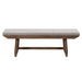 Riverdale - Bench - Light Brown – Upholstered Benches by Steve Silver Furniture at Furniture Wholesale Plus , Nashville furniture store