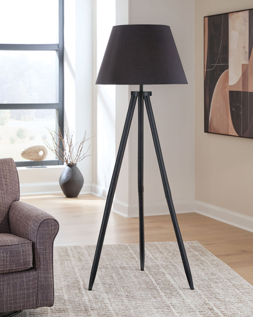 Orhan - Wood Floor Lamp - Black – Floor Lamps by Signature Design by Ashley® at Furniture Wholesale Plus , Nashville furniture store
