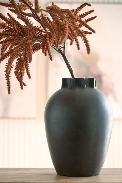 Kaslett - Vase - Antique Black – Vases & Jars by Signature Design by Ashley® at Furniture Wholesale Plus , Nashville furniture store