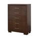Jessica - 5-Drawer Bedroom Chest – Accent Chests by CoasterEssence at Furniture Wholesale Plus , Nashville furniture store