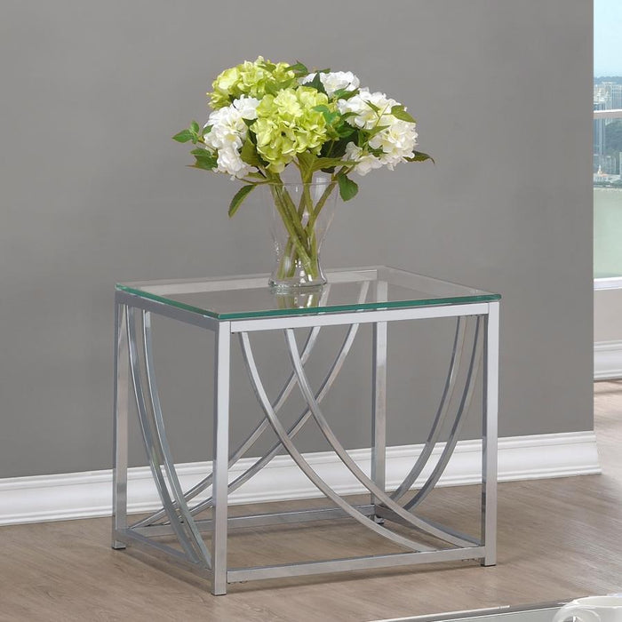 Lille - Glass Top Entryway Sofa Console Table Accents – End Tables by CoasterEssence at Furniture Wholesale Plus , Nashville furniture store