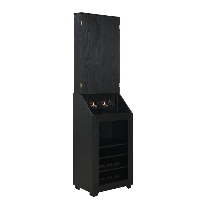Hurricanes - Dartboard Cabinet With Speaker And LED - Black – Dartboards by Elements International at Furniture Wholesale Plus , Nashville furniture store