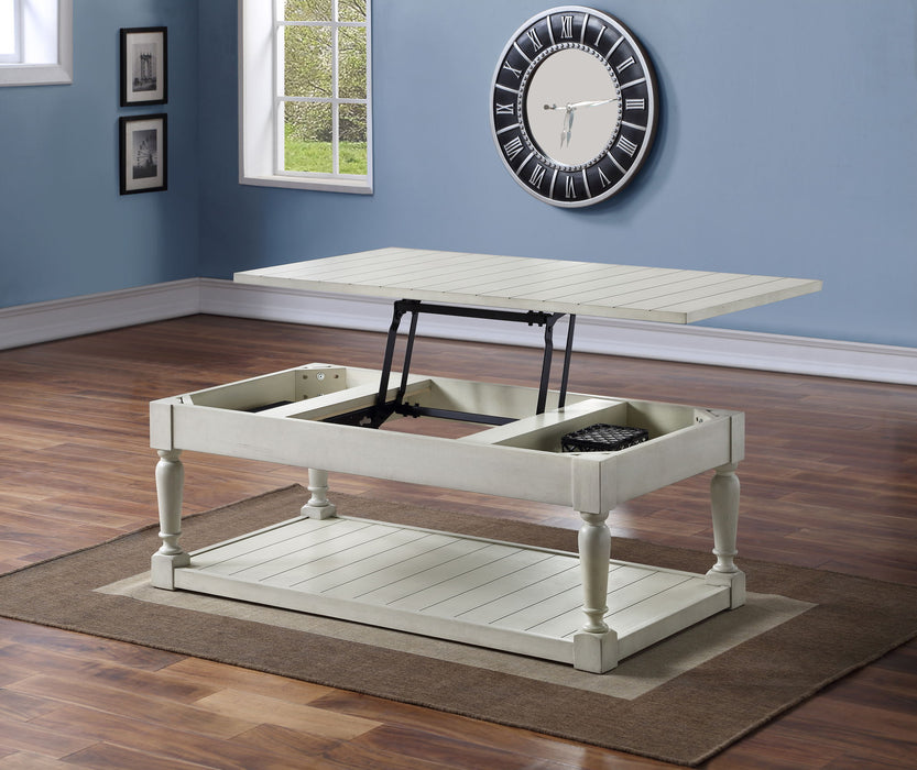 Hemingway - Lift Top Coffee Table - White – Coffee Tables by Steve Silver Furniture at Furniture Wholesale Plus , Nashville furniture store