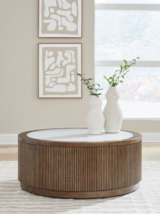 Hadonna - Round Table – End Tables by Signature Design by Ashley® at Furniture Wholesale Plus , Nashville furniture store