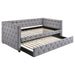Mockern - Upholstered Twin Daybed With Trundle - Gray – Daybeds by CoasterEssence at Furniture Wholesale Plus , Nashville furniture store