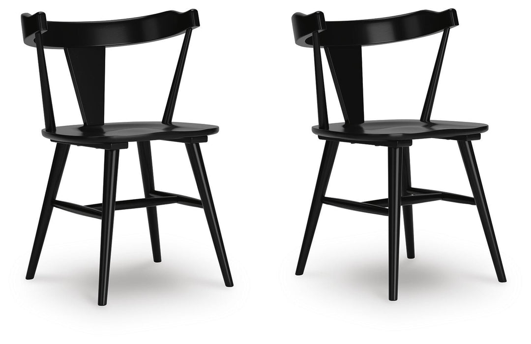Gretlynn - Dining Room Side Chair (Set of 2) - Black – Chair Sets by Signature Design by Ashley® at Furniture Wholesale Plus , Nashville furniture store