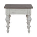 River Place - End Table - Riverstone White & Tobacco – End Tables by Liberty Furniture at Furniture Wholesale Plus , Nashville furniture store