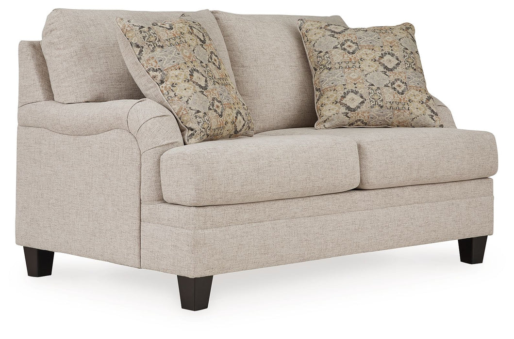 Bralynn - Loveseat - Linen – Stationary Loveseats by Ashley® at Furniture Wholesale Plus , Nashville furniture store