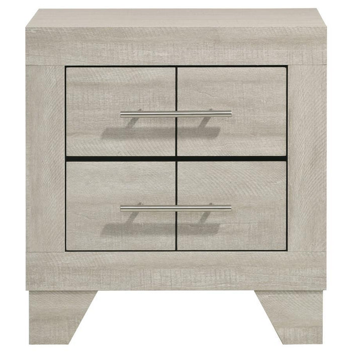 Trenton - 2-Drawer Nightstand Bedside Table - Rustic Cream – Accent Nightstands by Coaster Fine Furniture at Furniture Wholesale Plus , Nashville furniture store