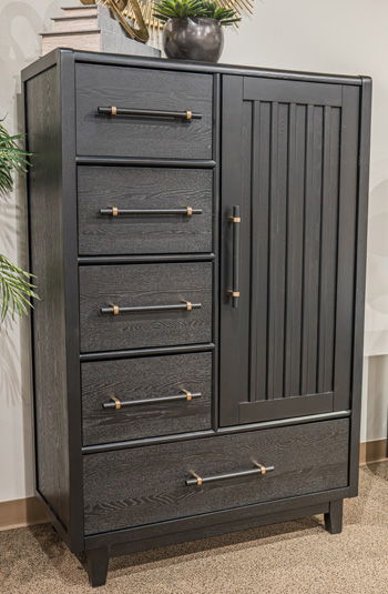 Haldenwick - Door Chest - Black – Door Chests by Signature Design by Ashley® at Furniture Wholesale Plus , Nashville furniture store