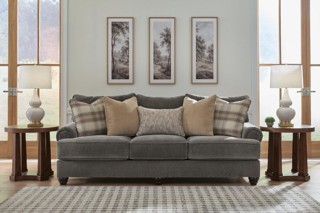 Tallow Creek - Sofa - Shadow – Stationary Sofas by Signature Design by Ashley® at Furniture Wholesale Plus , Nashville furniture store