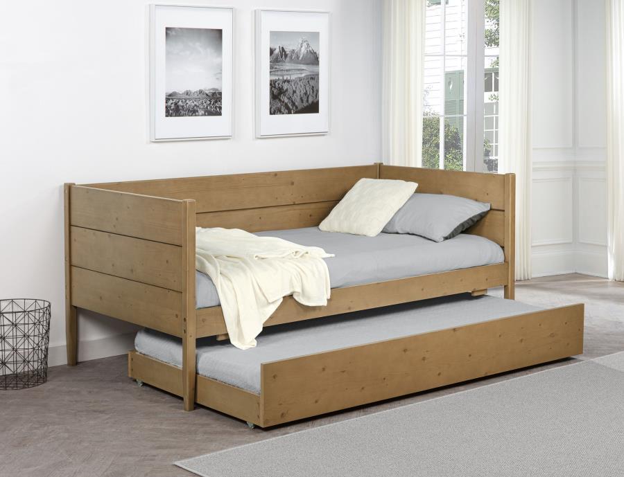 Calinda - Wood Twin Daybed With Trundle - Natural – Daybeds by Coaster Fine Furniture at Furniture Wholesale Plus , Nashville furniture store