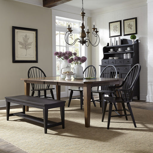 Hearthstone Ridge - Rectangular Table Set – 5 Piece Dining Room Sets by Liberty Furniture at Furniture Wholesale Plus , Nashville furniture store