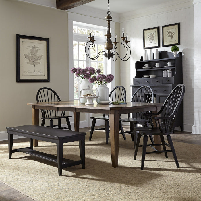 Hearthstone Ridge - Rectangular Table Set – 5 Piece Dining Room Sets by Liberty Furniture at Furniture Wholesale Plus , Nashville furniture store