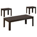 Elias 3-piece Silhouette Occasional Set Black - Premium Table Set from Coaster Z2 Standard - Just $190! Shop now at Furniture Wholesale Plus  We are the best furniture store in Nashville, Hendersonville, Goodlettsville, Madison, Antioch, Mount Juliet, Lebanon, Gallatin, Springfield, Murfreesboro, Franklin, Brentwood