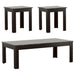 Rhodes 3-piece Faux-marble Top Occasional Table Set Black - Premium Table Set from Coaster Z2 Standard - Just $190! Shop now at Furniture Wholesale Plus  We are the best furniture store in Nashville, Hendersonville, Goodlettsville, Madison, Antioch, Mount Juliet, Lebanon, Gallatin, Springfield, Murfreesboro, Franklin, Brentwood