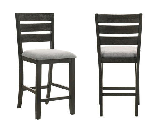 Bardstown - Counter Chair (Set of 2) - Wheat / Charcoal – Chair Sets by Crown Mark at Furniture Wholesale Plus , Nashville furniture store
