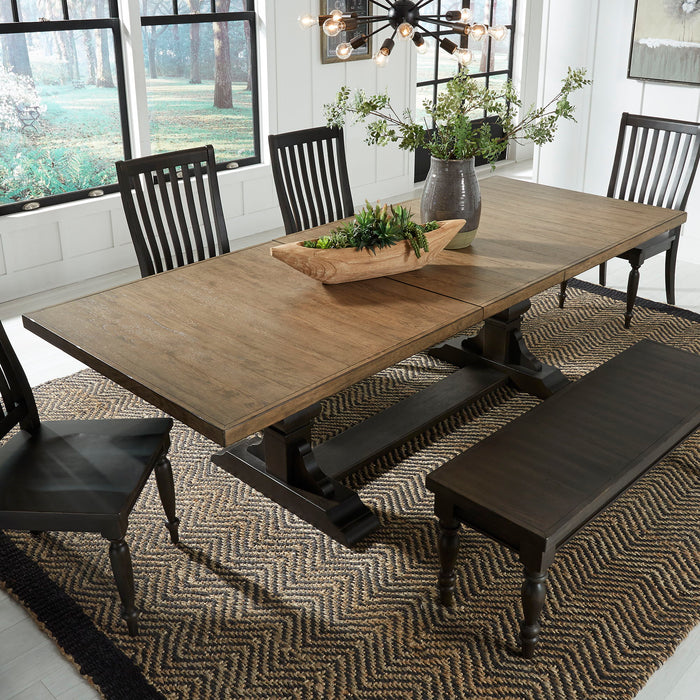 Harvest Home - Trestle Table - Chalkboard – Dining Tables by Liberty Furniture at Furniture Wholesale Plus , Nashville furniture store