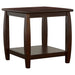 Dixon Square End Table with Bottom Shelf Espresso - Premium End Table from Coaster Z2 Standard - Just $158! Shop now at Furniture Wholesale Plus  We are the best furniture store in Nashville, Hendersonville, Goodlettsville, Madison, Antioch, Mount Juliet, Lebanon, Gallatin, Springfield, Murfreesboro, Franklin, Brentwood