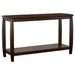 Dixon Rectangular Sofa Table with Lower Shelf Espresso - Premium Sofa Table from Coaster Z2 Standard - Just $250! Shop now at Furniture Wholesale Plus  We are the best furniture store in Nashville, Hendersonville, Goodlettsville, Madison, Antioch, Mount Juliet, Lebanon, Gallatin, Springfield, Murfreesboro, Franklin, Brentwood