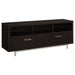 Casey 2-drawer Rectangular TV Console Cappuccino - Premium TV Stand from Coaster Z2 Standard - Just $250! Shop now at Furniture Wholesale Plus  We are the best furniture store in Nashville, Hendersonville, Goodlettsville, Madison, Antioch, Mount Juliet, Lebanon, Gallatin, Springfield, Murfreesboro, Franklin, Brentwood