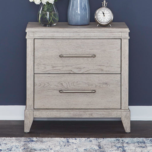 New Haven - Nightstand With Charging Station - Sanctuary White – Nightstands w/ Charging Stations by Liberty Furniture at Furniture Wholesale Plus , Nashville furniture store