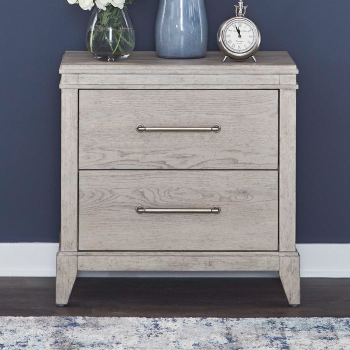 New Haven - Nightstand With Charging Station - Sanctuary White – Nightstands w/ Charging Stations by Liberty Furniture at Furniture Wholesale Plus , Nashville furniture store