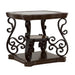 Laney End Table Deep Merlot and Clear - Premium End Table from Coaster Z2 Standard - Just $338! Shop now at Furniture Wholesale Plus  We are the best furniture store in Nashville, Hendersonville, Goodlettsville, Madison, Antioch, Mount Juliet, Lebanon, Gallatin, Springfield, Murfreesboro, Franklin, Brentwood