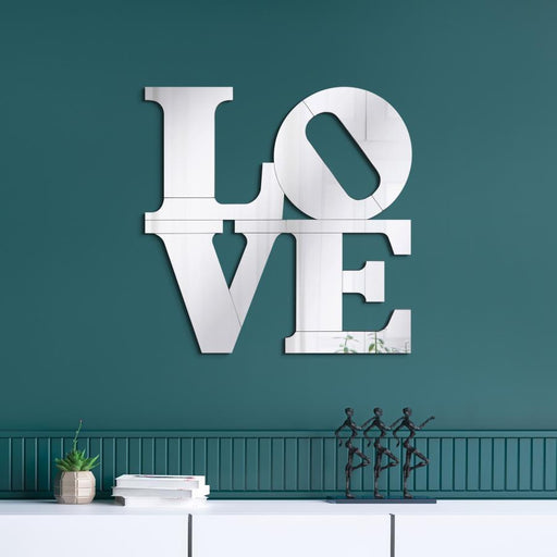 Keiran - Love Lettered Wall Mirror - Silver - Premium Wall Mirrors from CoasterEveryday - Just $349! Shop now at Furniture Wholesale Plus  We are the best furniture store in Nashville, Hendersonville, Goodlettsville, Madison, Antioch, Mount Juliet, Lebanon, Gallatin, Springfield, Murfreesboro, Franklin, Brentwood
