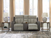 WhipLash - Power Reclining Loveseat With Console / Adj Headrest - Sisal – Reclining Loveseats by Signature Design by Ashley® at Furniture Wholesale Plus , Nashville furniture store