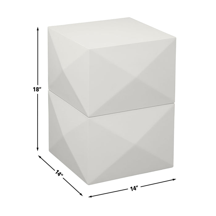 Malibu - Side Table - White – Side Tables by Steve Silver Furniture at Furniture Wholesale Plus , Nashville furniture store