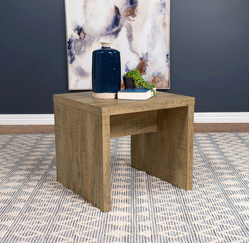 Lynette Square Engineered Wood End Table Mango - Premium End Table from Coaster Z2 Standard - Just $122! Shop now at Furniture Wholesale Plus  We are the best furniture store in Nashville, Hendersonville, Goodlettsville, Madison, Antioch, Mount Juliet, Lebanon, Gallatin, Springfield, Murfreesboro, Franklin, Brentwood