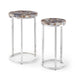 Onyx - Agate Top Nesting Table - Pearl Silver – Nesting Tables by Steve Silver Furniture at Furniture Wholesale Plus , Nashville furniture store