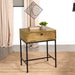 Stephie 1-drawer Rectangular End Table Honey Brown - Premium End Table from Coaster Z2 Standard - Just $198! Shop now at Furniture Wholesale Plus  We are the best furniture store in Nashville, Hendersonville, Goodlettsville, Madison, Antioch, Mount Juliet, Lebanon, Gallatin, Springfield, Murfreesboro, Franklin, Brentwood