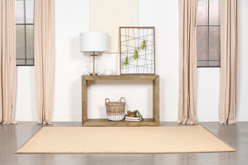 Benton Rectangular Solid Wood Sofa Table Natural - Premium Console Table from Coaster Z2 Standard - Just $518! Shop now at Furniture Wholesale Plus  We are the best furniture store in Nashville, Hendersonville, Goodlettsville, Madison, Antioch, Mount Juliet, Lebanon, Gallatin, Springfield, Murfreesboro, Franklin, Brentwood